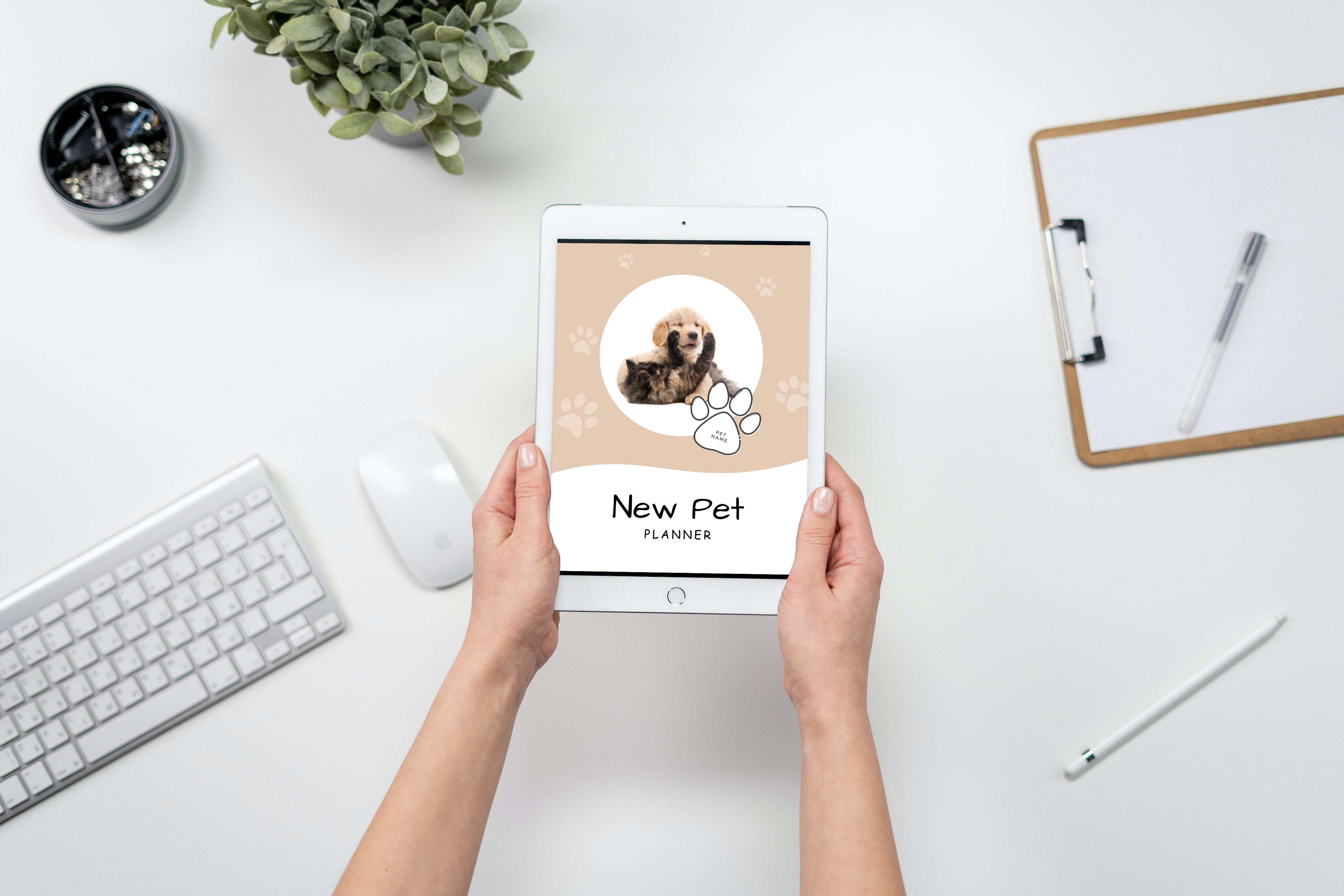 🐾 Comprehensive 30+ Page New Pet Planner Template – Your Ultimate Guide to Pet Care, Customizable & Editable in Canva ✨